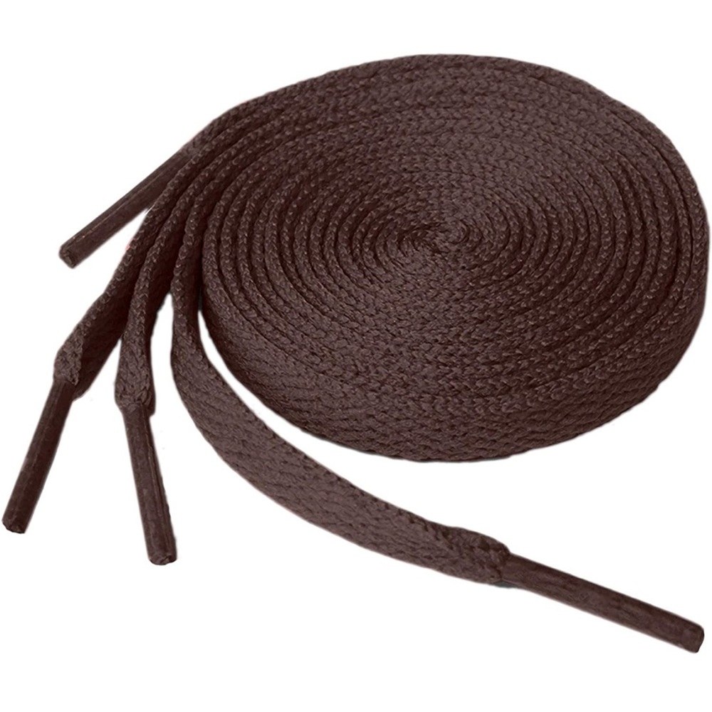 Brown Flat Shoelaces Sneaker (2 Pair) 45 inches (114 cm) 5/16